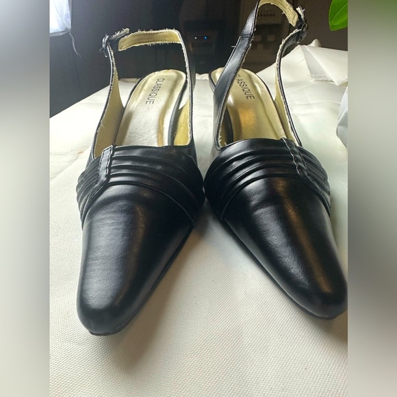 heels, Classique,brand, black color, number 10W - Picture 11 of 12